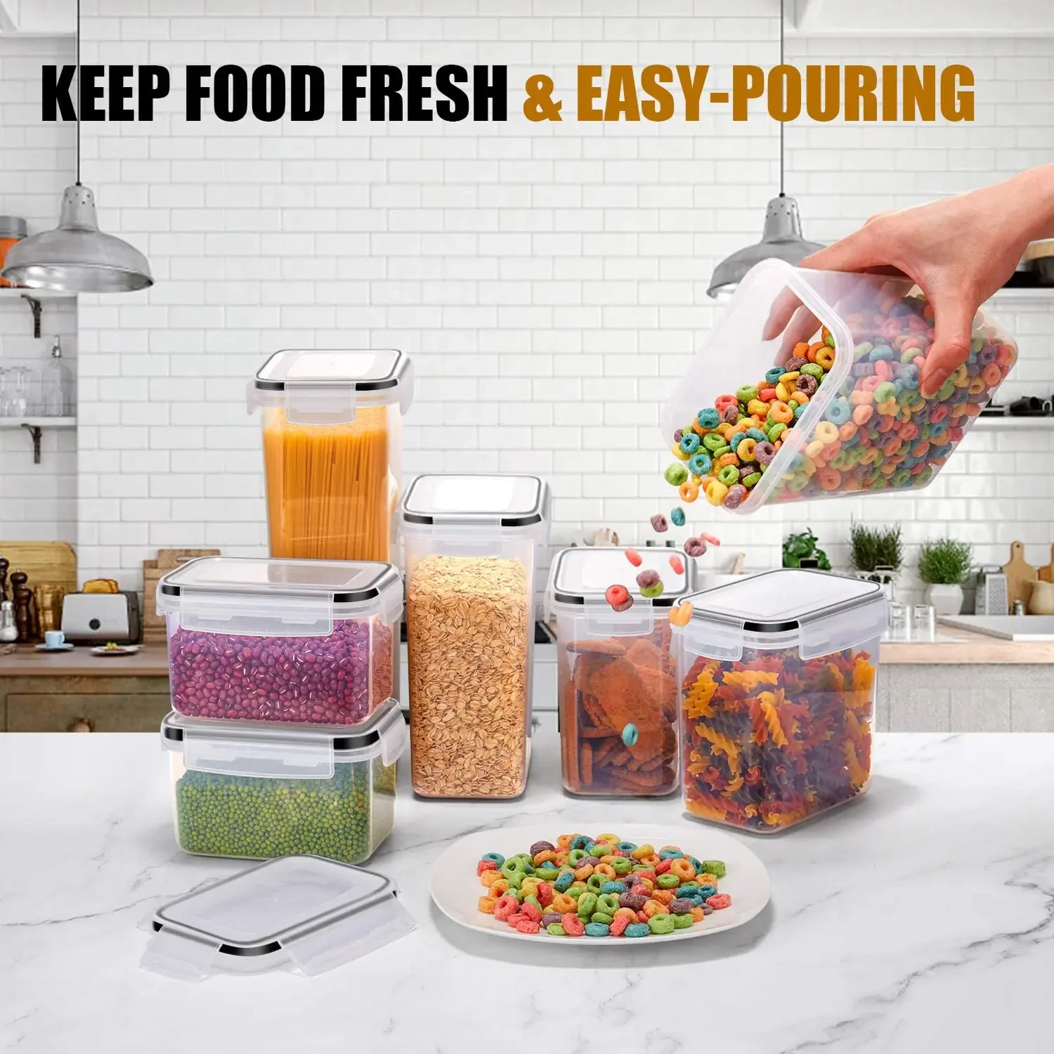 Coffee Tea Jar Set - Nice 7/8 Pcs Set Kitchen Organizer