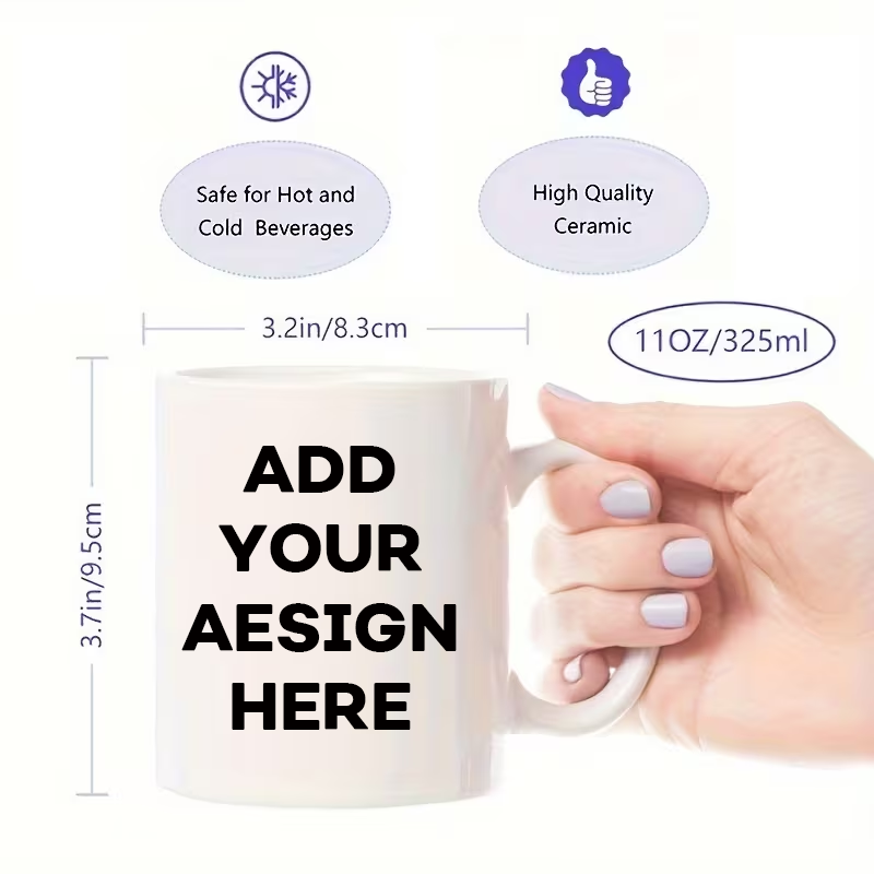 Coffee Tea Name - Custom Name Image Text Cup 11oz
