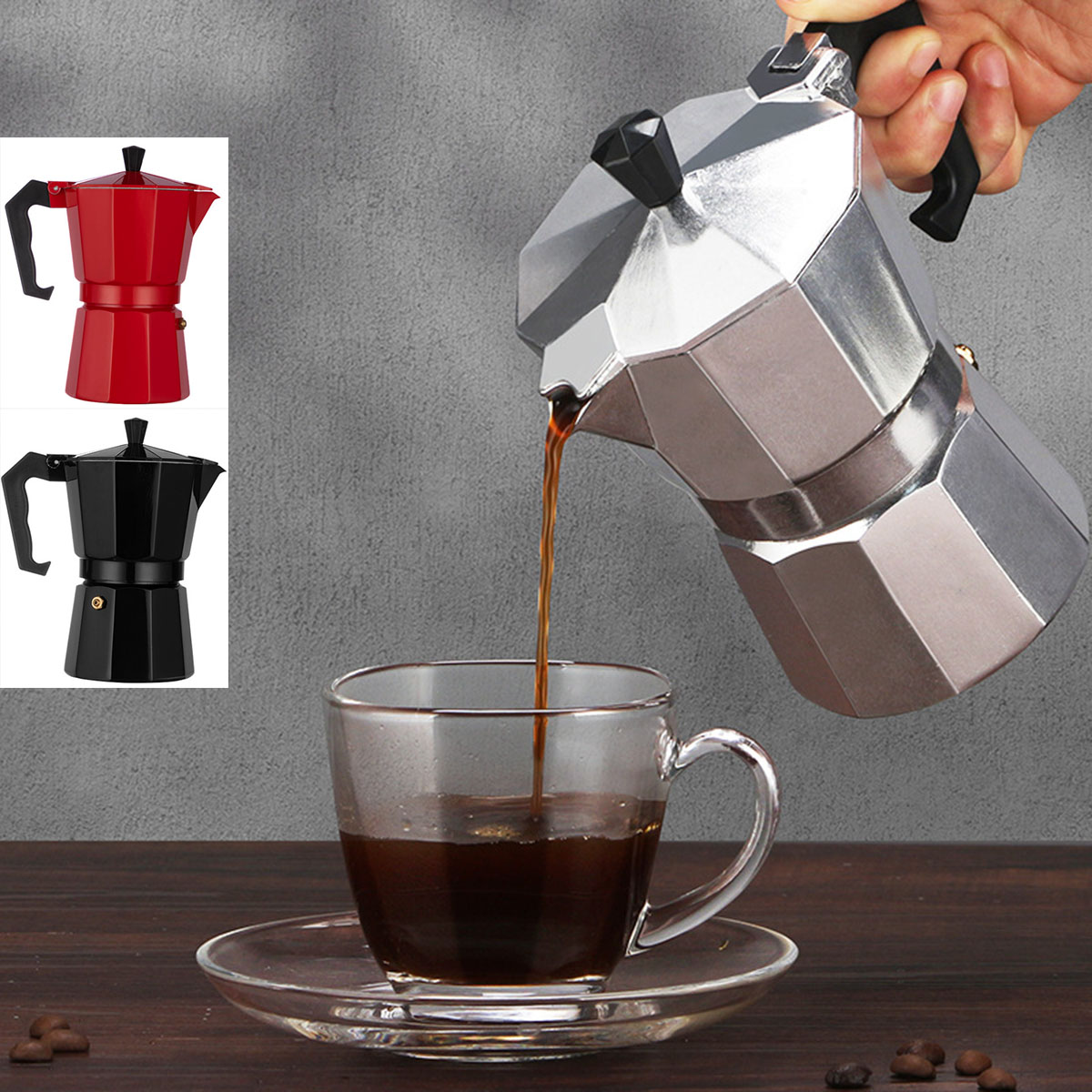 Moka Pot Stove - Coffee Maker Pot Aluminum Mocha Espresso