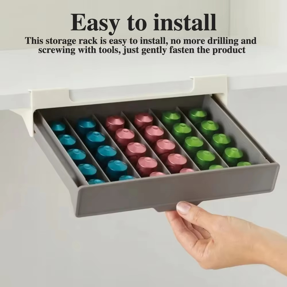Coffee Tea Drawer Organizer - Space-Saving Coffee Capsule & Tea Bag