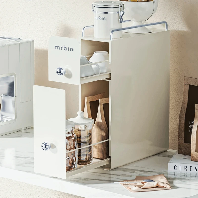 Coffee Tea Drawer Organizer - Wheat Bucket Storage Rack Coffee Corner