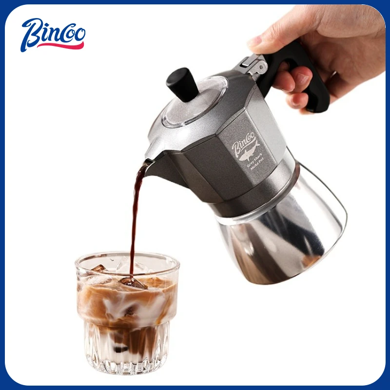 Moka Pot Stove - Bincoo 2 Cups Double Valve Moka