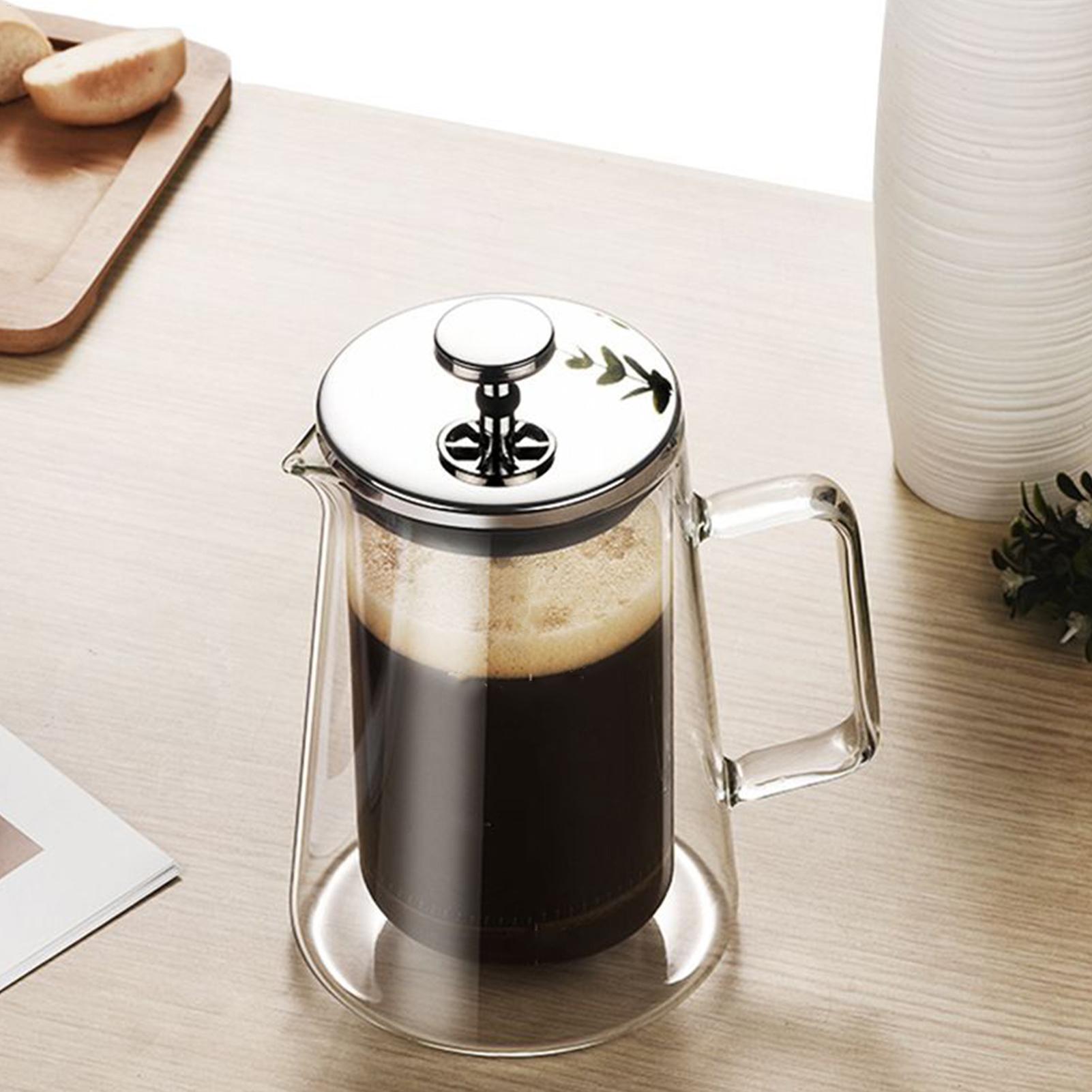 Coffee Tea Press - Coffee Presses Glass Stainless Steel Double-Wall