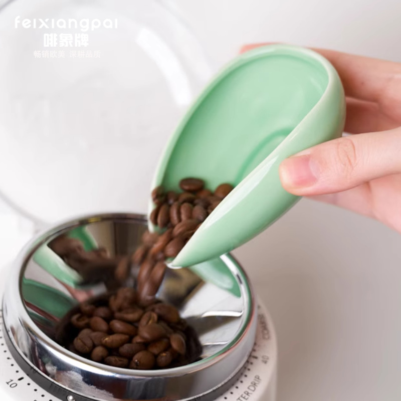 Coffee Tea Stand - Ceramic Coffee Bean Dosing Tray Coffee