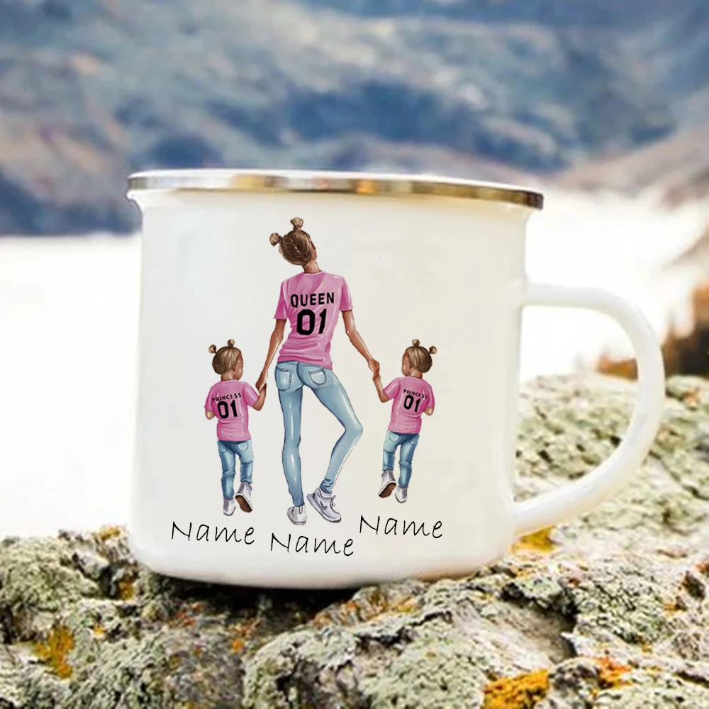 Coffee Tea Name - Mother Two Daughters Customize Mug Cup