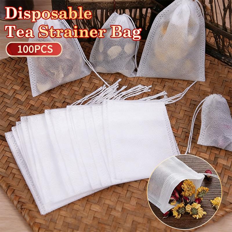 Coffee Tea Spices - ☌100Pcs Disposable Tea Bag Pouch Empty
