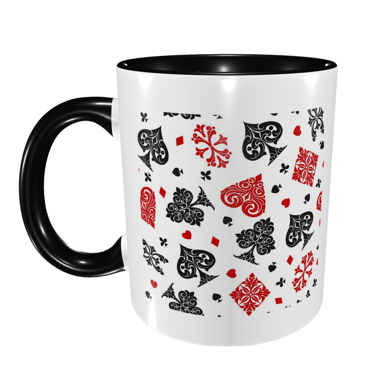 Coffee Tea Icon - Playing Card Icons Mug Funny Ceramic