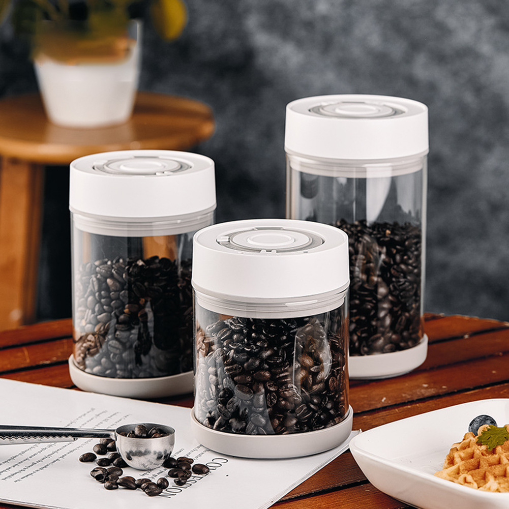 Coffee Tea Beans - Kitchen Moisture-proof Glass Coffee Bean Jar