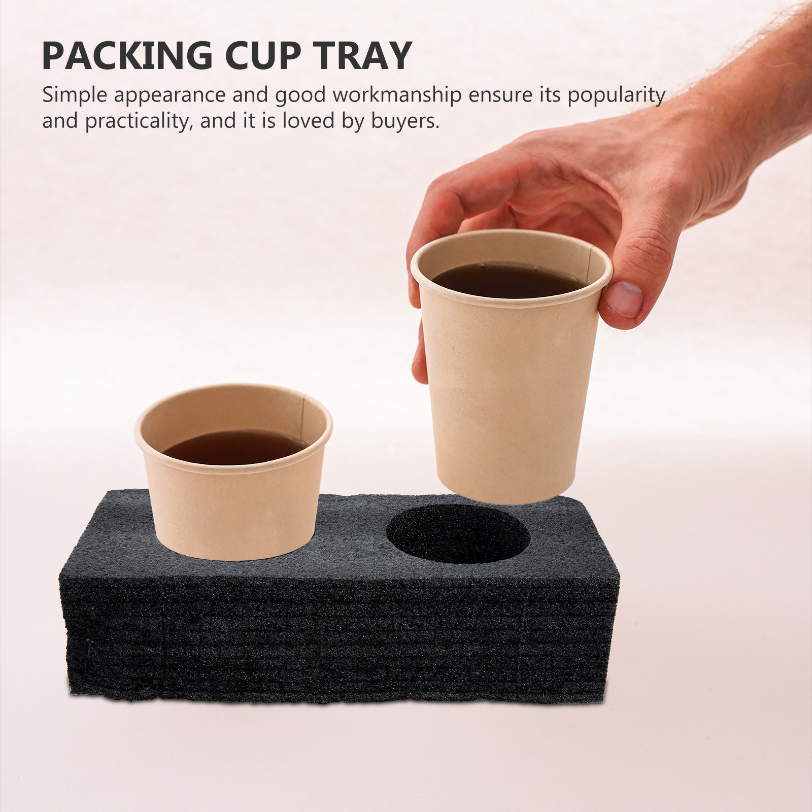 Coffee Tea Milk - 2Pcs Premium Food-Grade Drink Carrier Tray