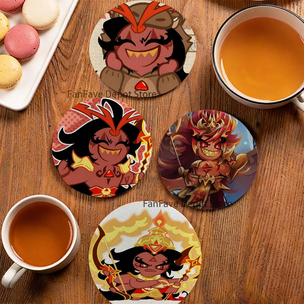 Coffee Tea Spices - For B-Burning Spice C-Cookie Wood Coaster