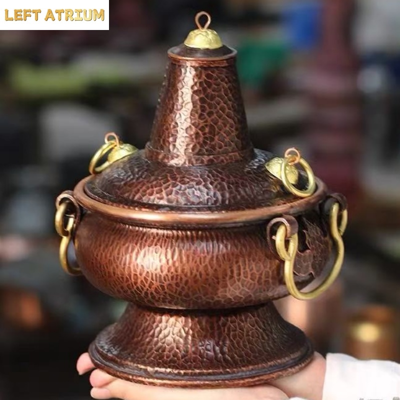 Coffee Tea Beans - Multifunctional Pure Copper Hot Pot Handcrafted