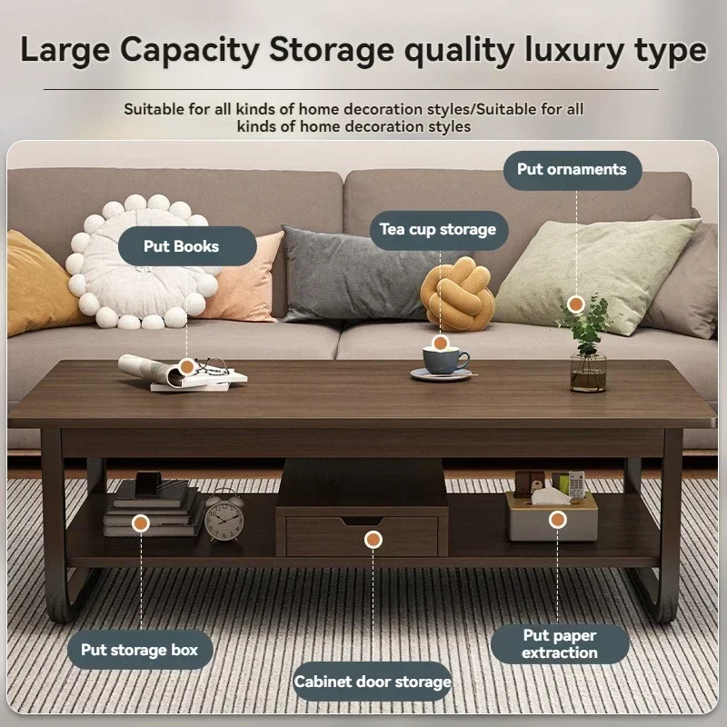 Coffee Tea Nearby - Modern Minimalist Coffee Table, Small Apartment,
