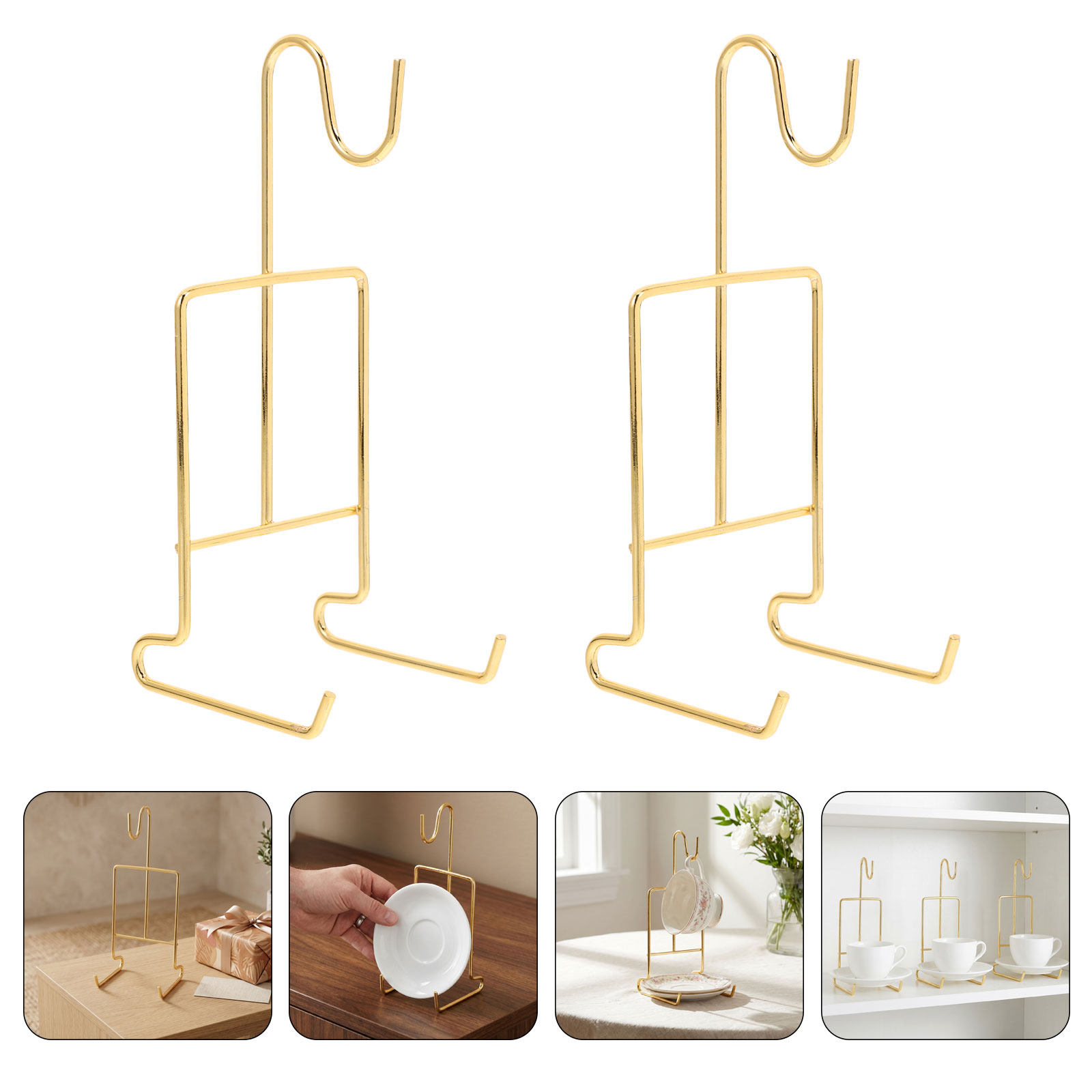 Coffee Tea Stand - 6Pcs Tea Cup Display Stand Metal
