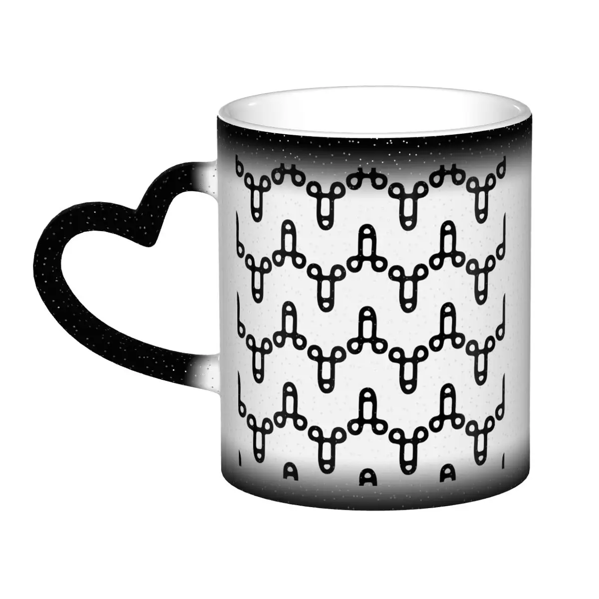 Coffee Tea Icon - Penis Icon Pattern Light Mug Funny