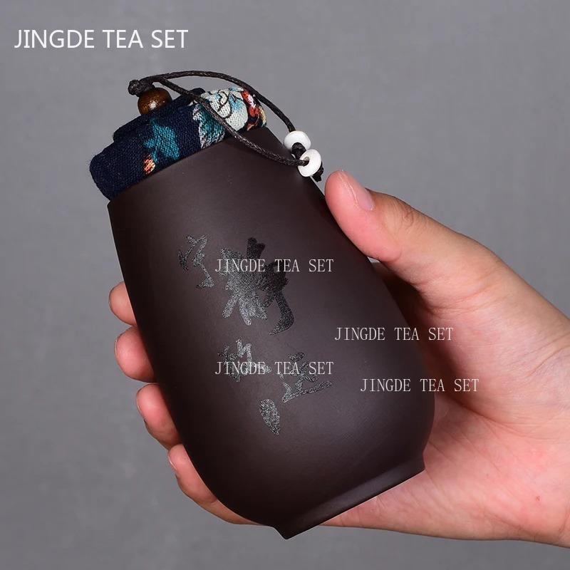 Coffee Tea Jar Set - Chinese Purple Sand Small Tea Jar