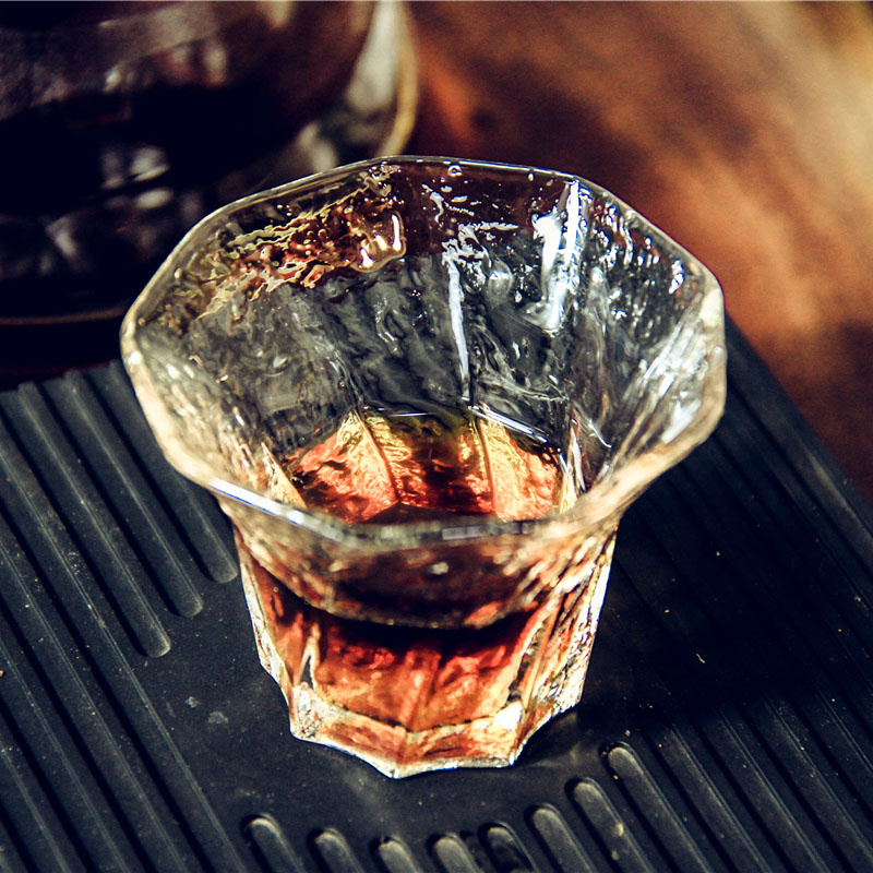 Coffee And Tea Bar - Small Capacity 60ml Glass Cup Octagonal