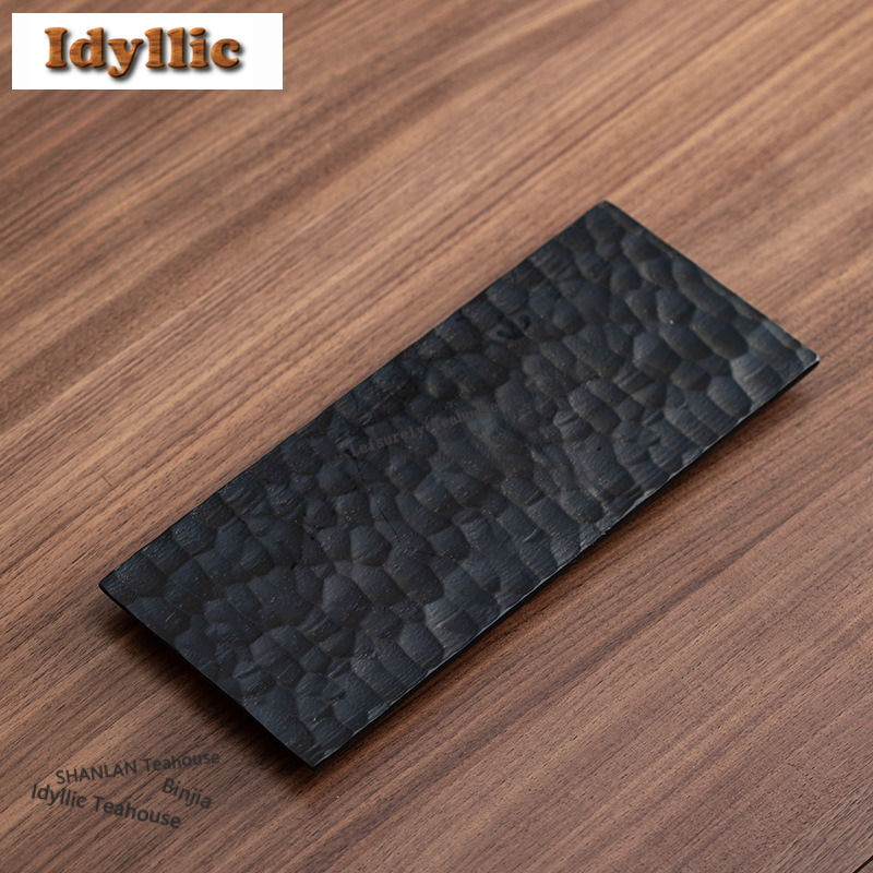 Coffee Tea Stand - Walnut Wood Carbonized Tea Tray Snack