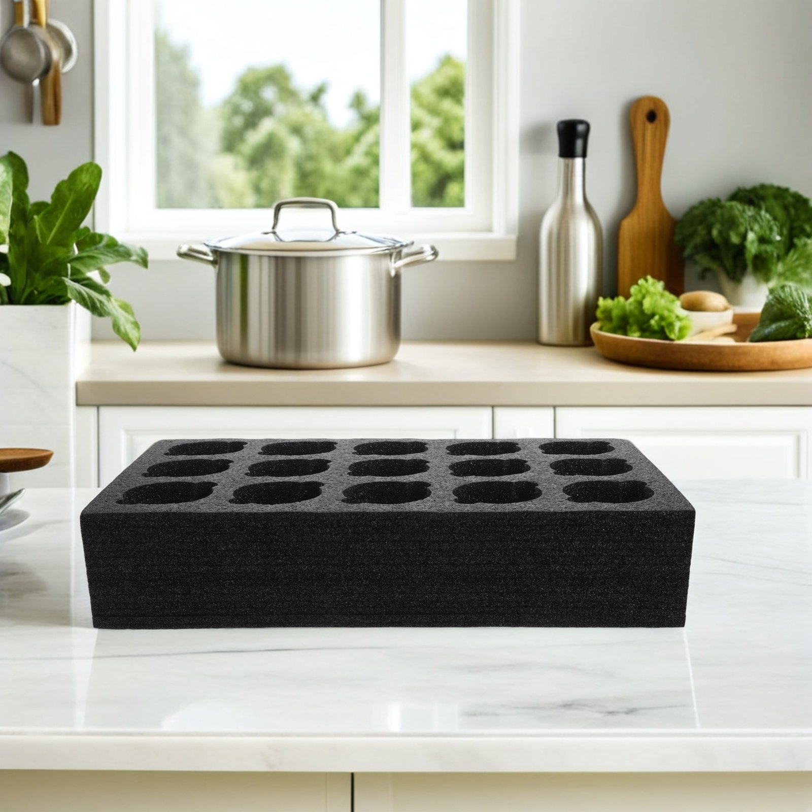 Foam Cup Holder Tray Multi-Cup - Coffee Tea Milk recension och pris