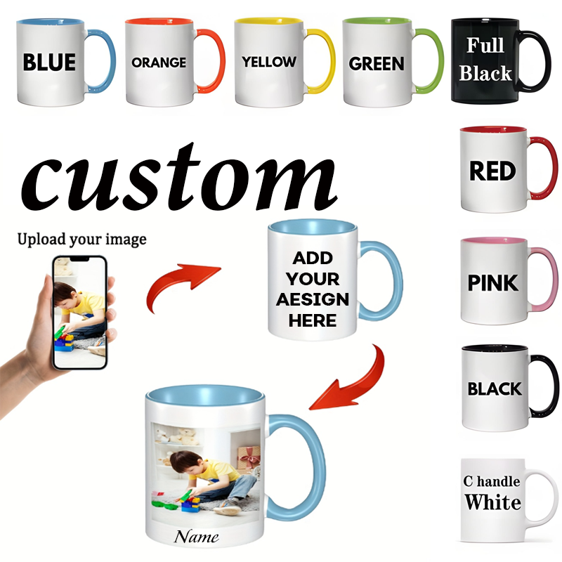 Custom Name Image Text Cup 11o - Coffee Tea Name recension och pris