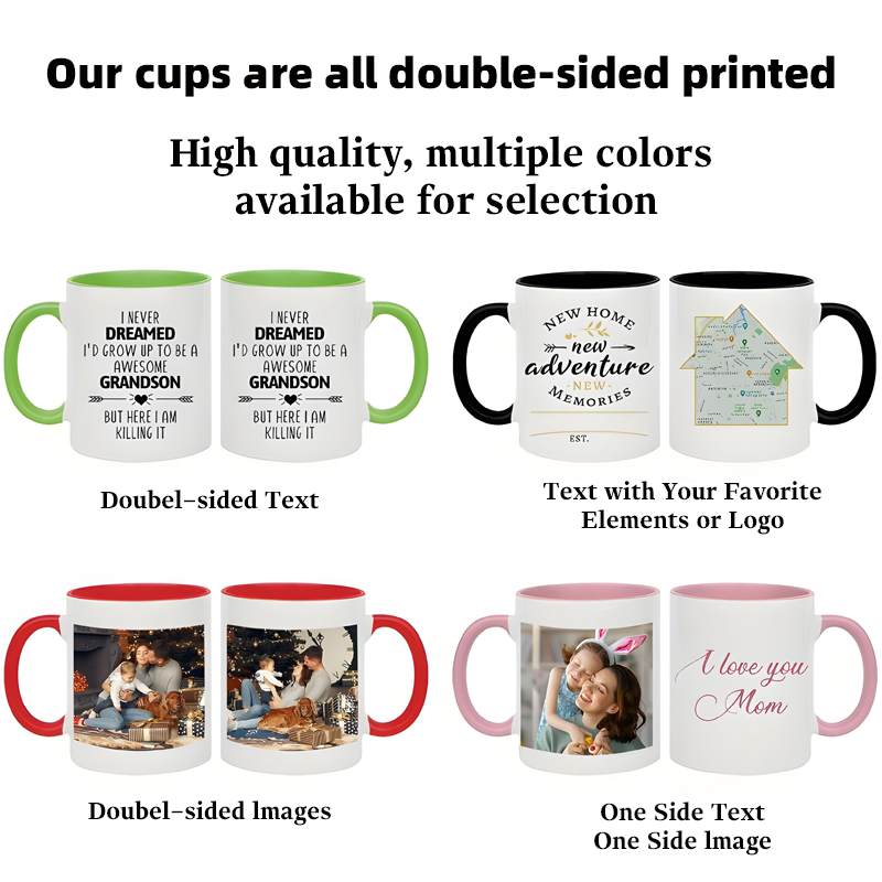 Custom Name Image Text Cup 11o - Coffee Tea Name recension och pris