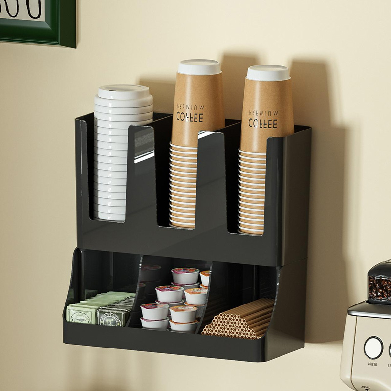 A Paper Cup Storage Box, Black - Coffee Tea Drawer Organizer recension och pris