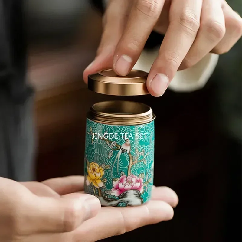 Boutique Ceramic Tea Tins Hous - Coffee Tea Jar Set recension och pris