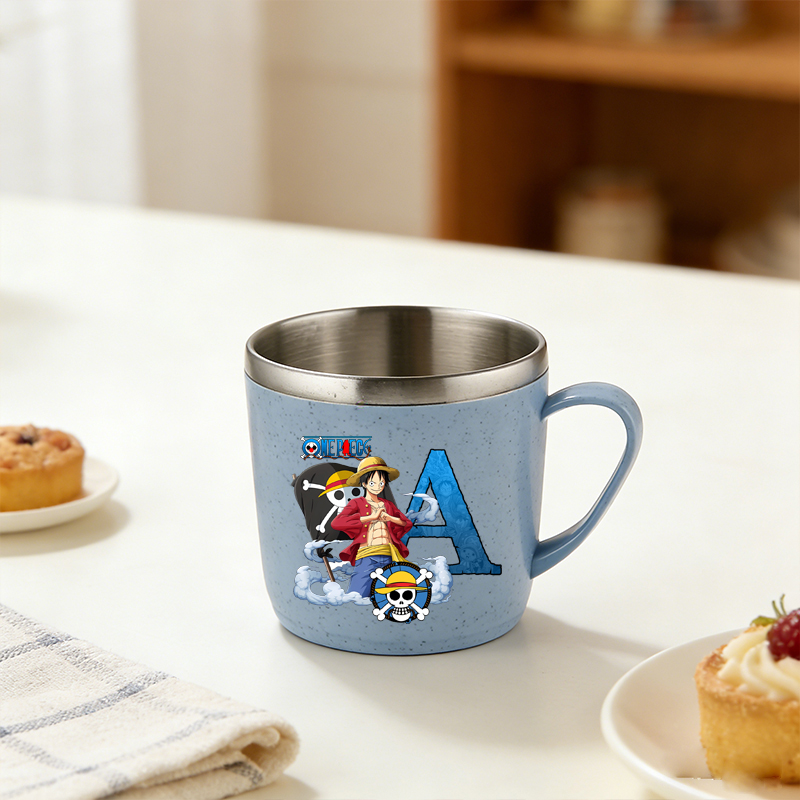 One Piece Water Cup Boy Girl A - Coffee Tea Name recension och pris