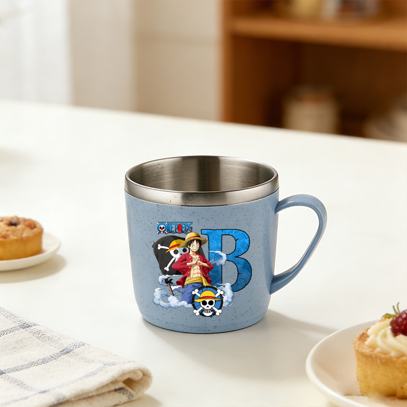 One Piece Water Cup Boy Girl A - Coffee Tea Name recension och pris