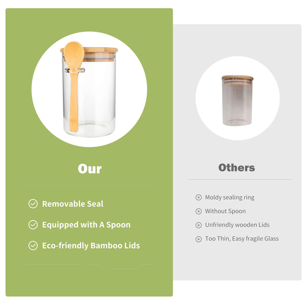 Airtight Food Storage Plastic  - Coffee Tea Sugar Canisters recension och pris