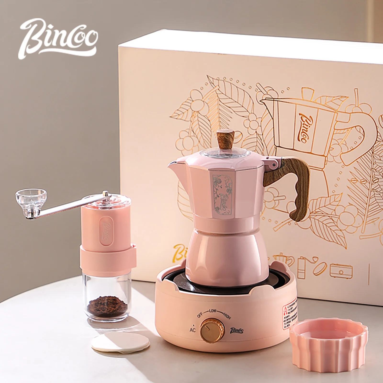 BINCOO Dual Valve Moka Pot Gif - Moka Pot Stove recension och pris