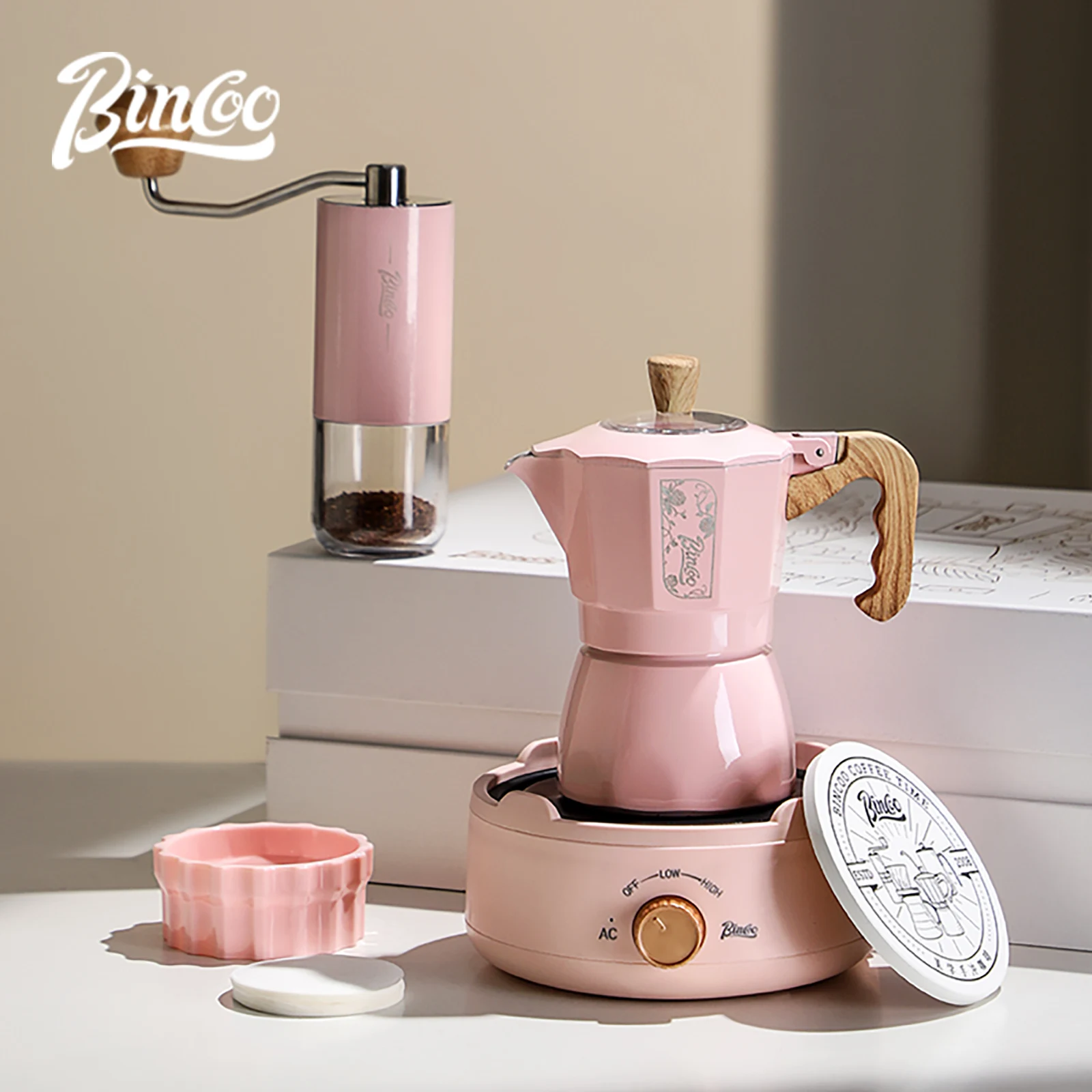 BINCOO Dual Valve Moka Pot Gif - Moka Pot Stove recension och pris