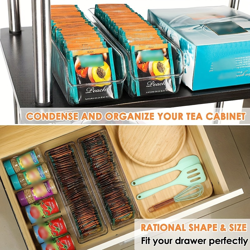 1pc Clear Tea Bag Organizer Bo - Coffee Tea Drawer Organizer recension och pris
