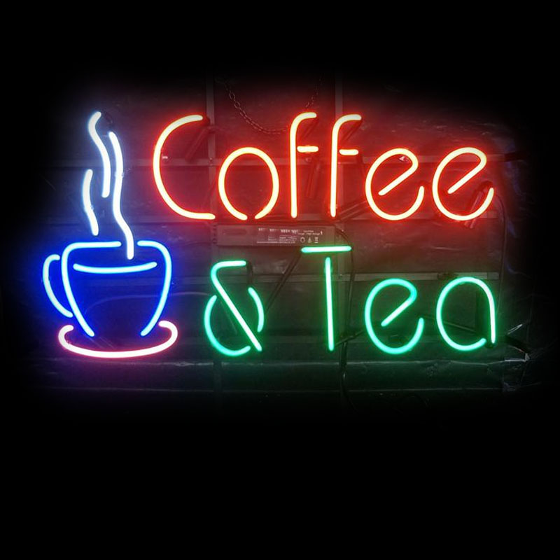 Neon Sign Coffee Tea Restauran - Coffee Tea Icon recension och pris