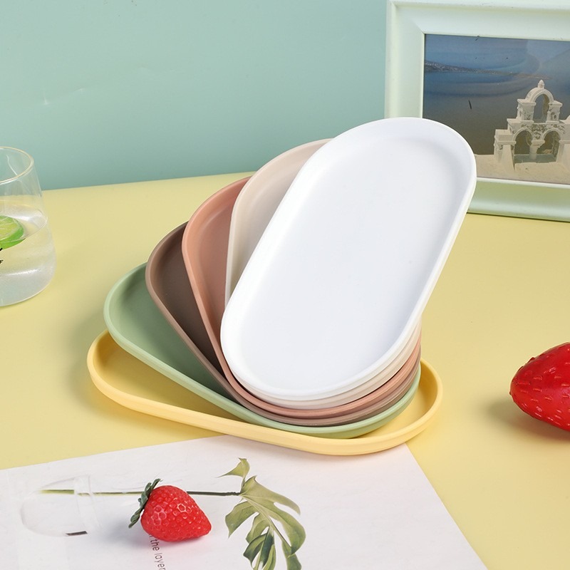 4Pcs Plastic Coffee Tray, Oval - Coffee Tea Stand recension och pris