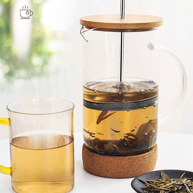Coffee French Press Pot with F - Coffee Tea Press recension och pris