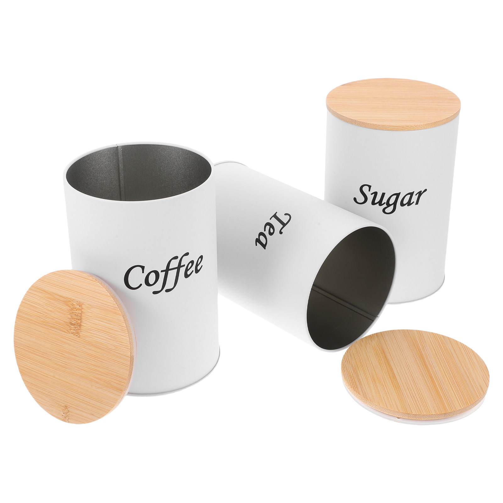 3Pcs Airtight Round Canisters  - Coffee Tea Beans recension och pris