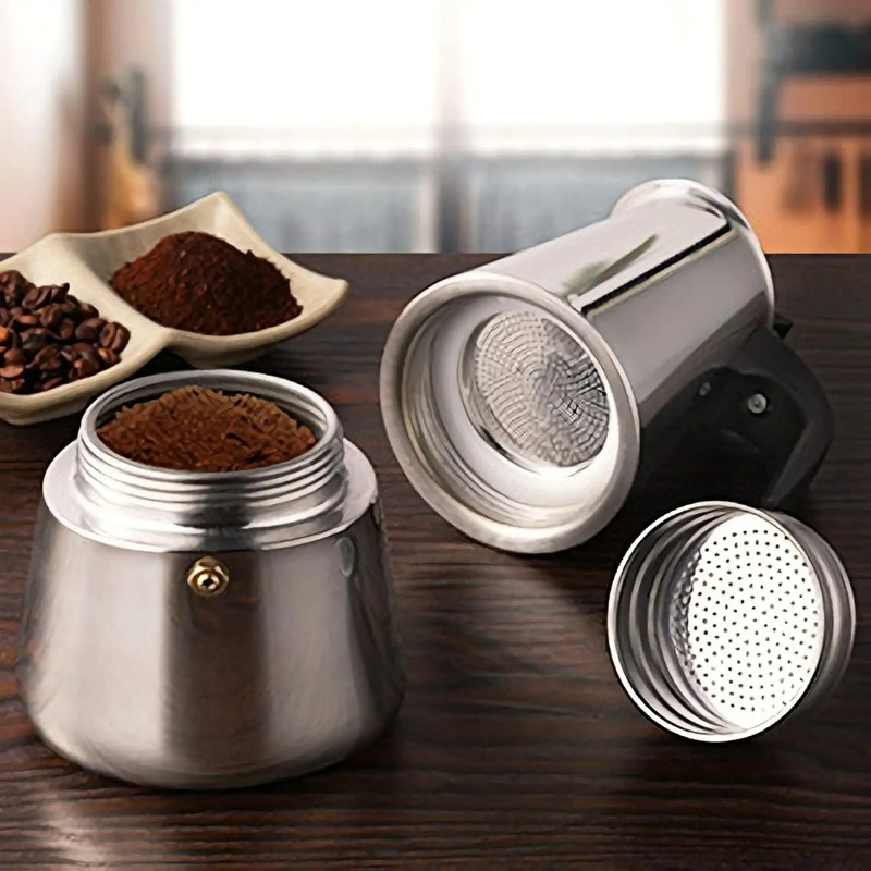 6 Cup Mocha Pot Stainless Stee - Moka Pot Stove recension och pris