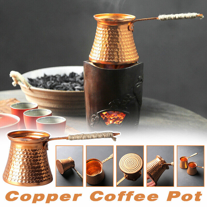 Coffee Pot Antique Copper Turk - Moka Pot Stove recension och pris