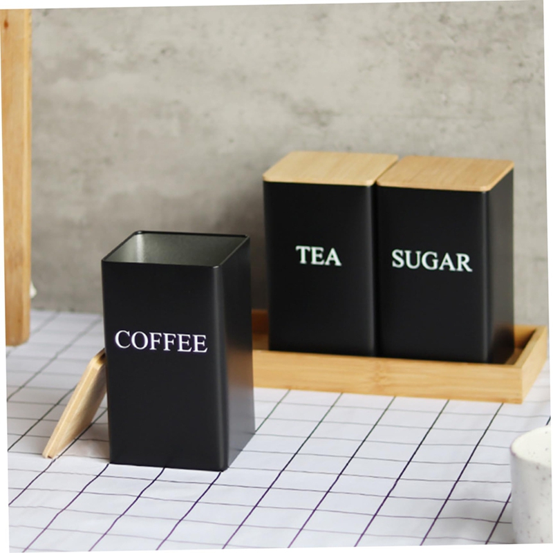 3PCS Set Tea Coffee Sugar Cani - Coffee Tea Jar Set recension och pris
