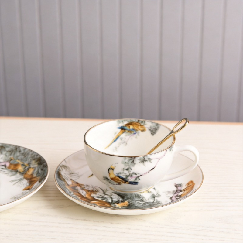 Retro British Bone China Jungl - Coffee Tea Love recension och pris