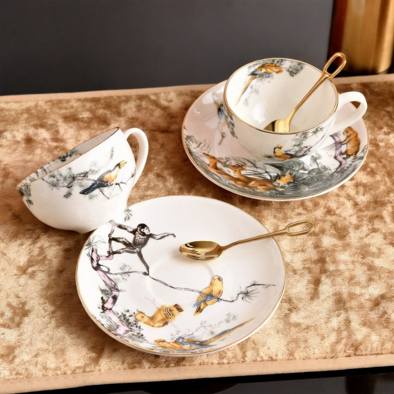 Retro British Bone China Jungl - Coffee Tea Love recension och pris