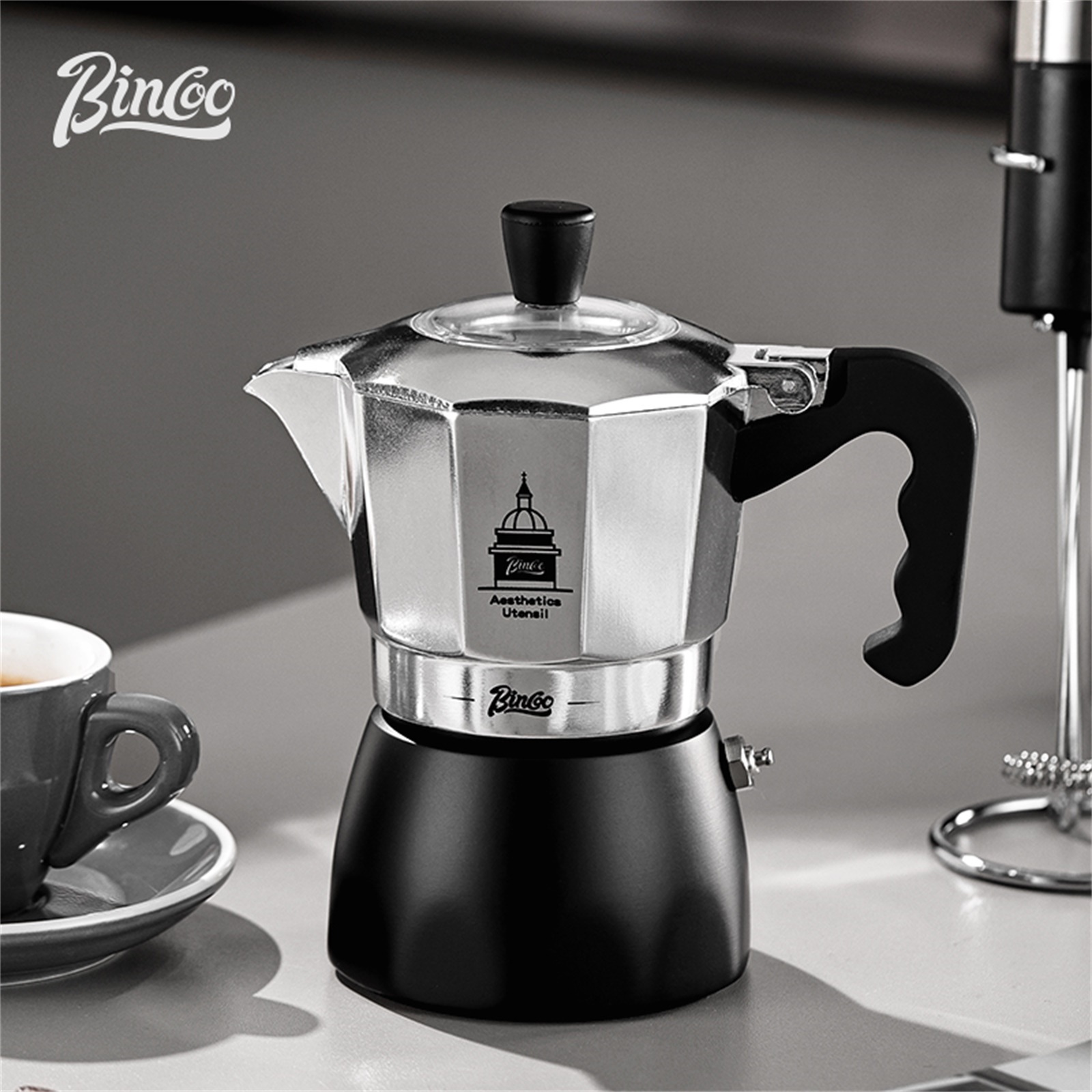 BINCOO Double Valve Moka Pot，E - Moka Pot Stove recension och pris
