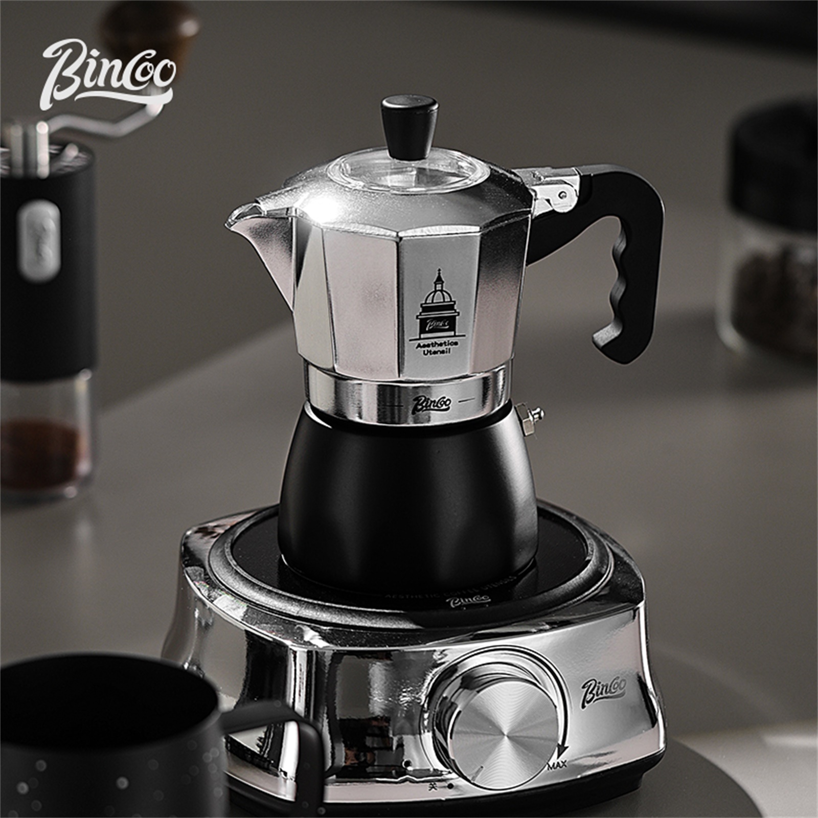 BINCOO Double Valve Moka Pot，E - Moka Pot Stove recension och pris