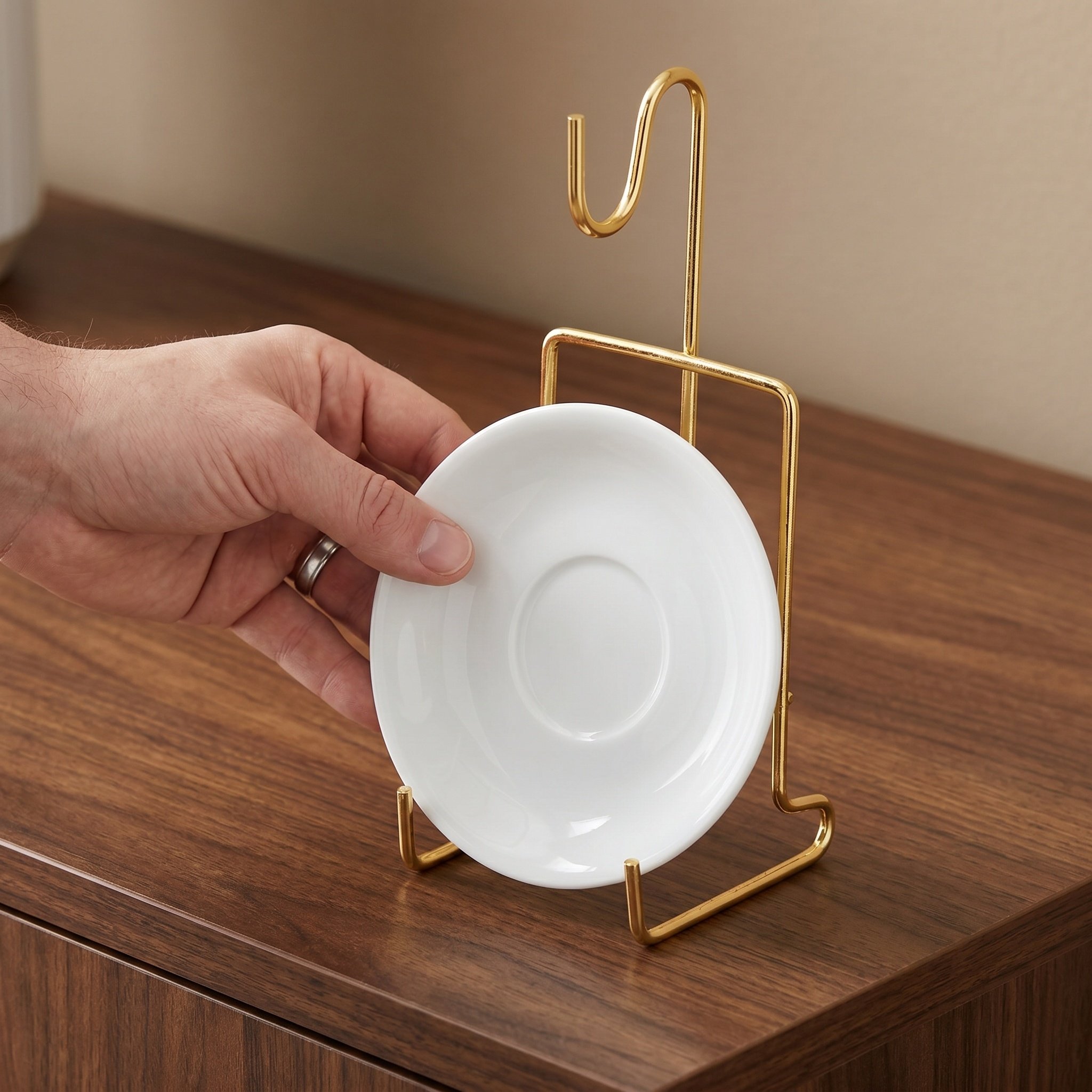 6Pcs Tea Cup Display Stand Met - Coffee Tea Stand recension och pris
