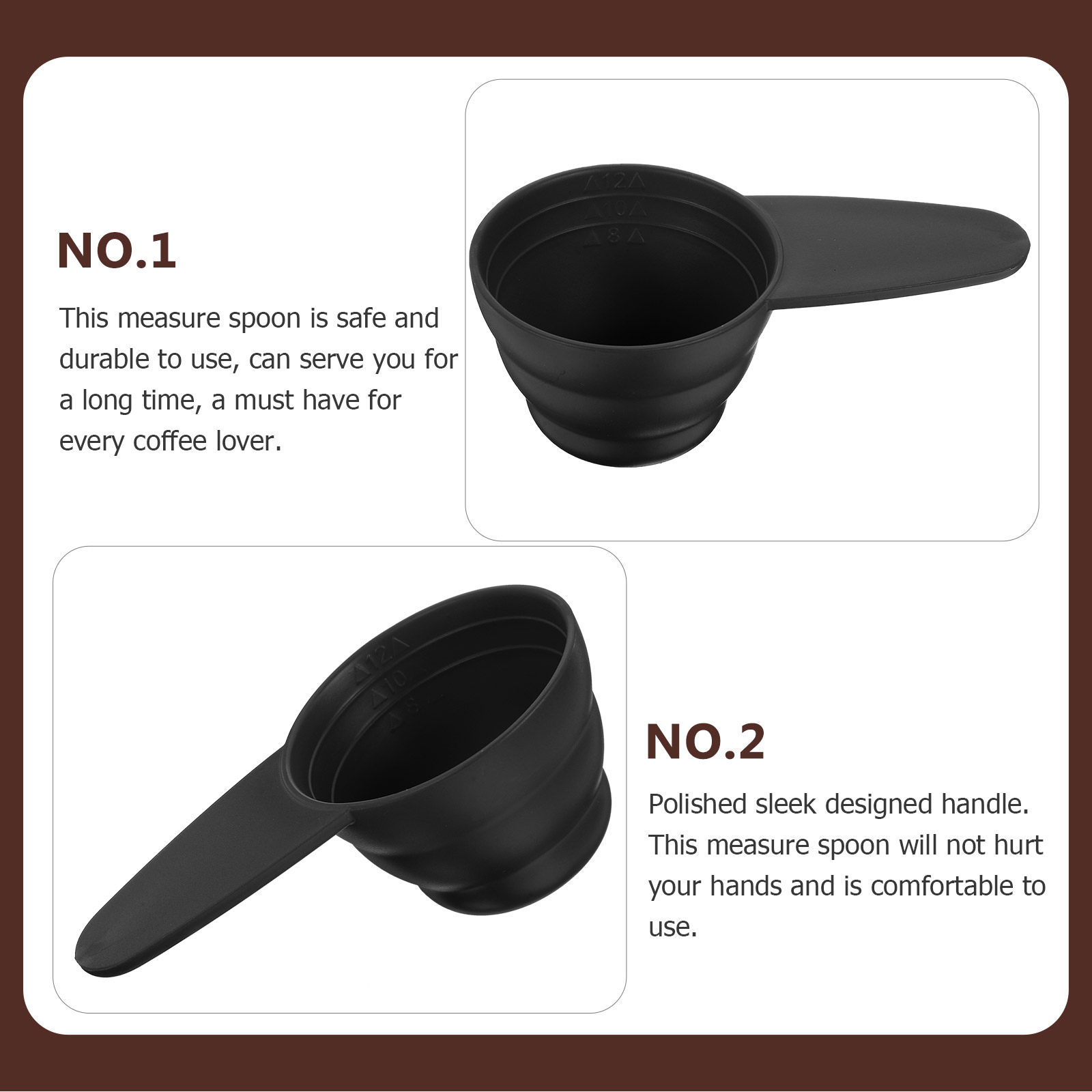 5Pcs Measure Spoon Long Handle - Coffee Tea Beans recension och pris