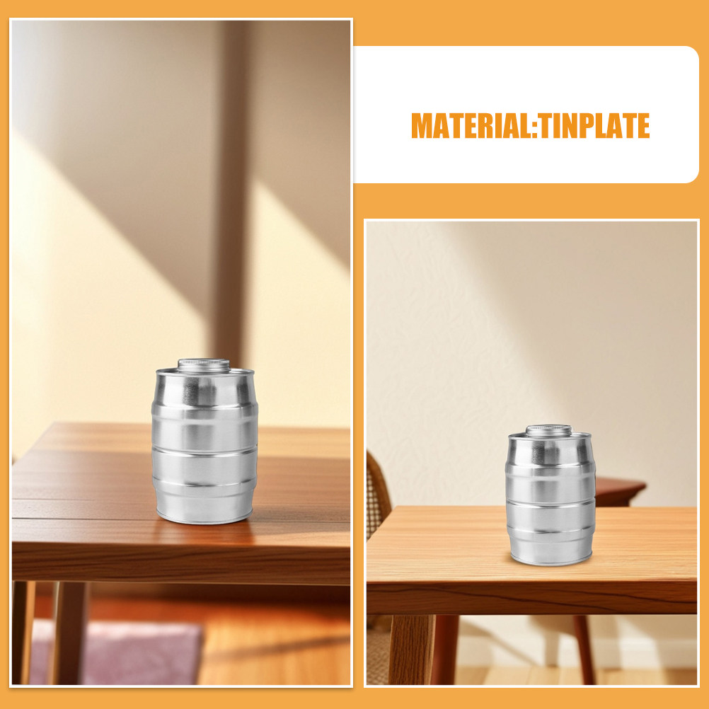 Retro Wine Barrel Shaped Metal - Coffee Tea Beans recension och pris