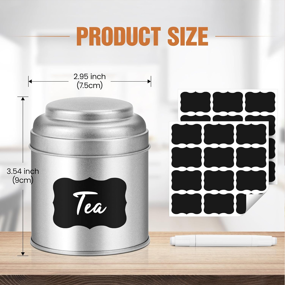 Tea Tin with Airtight Double L - Coffee Tea Sugar Canisters recension och pris