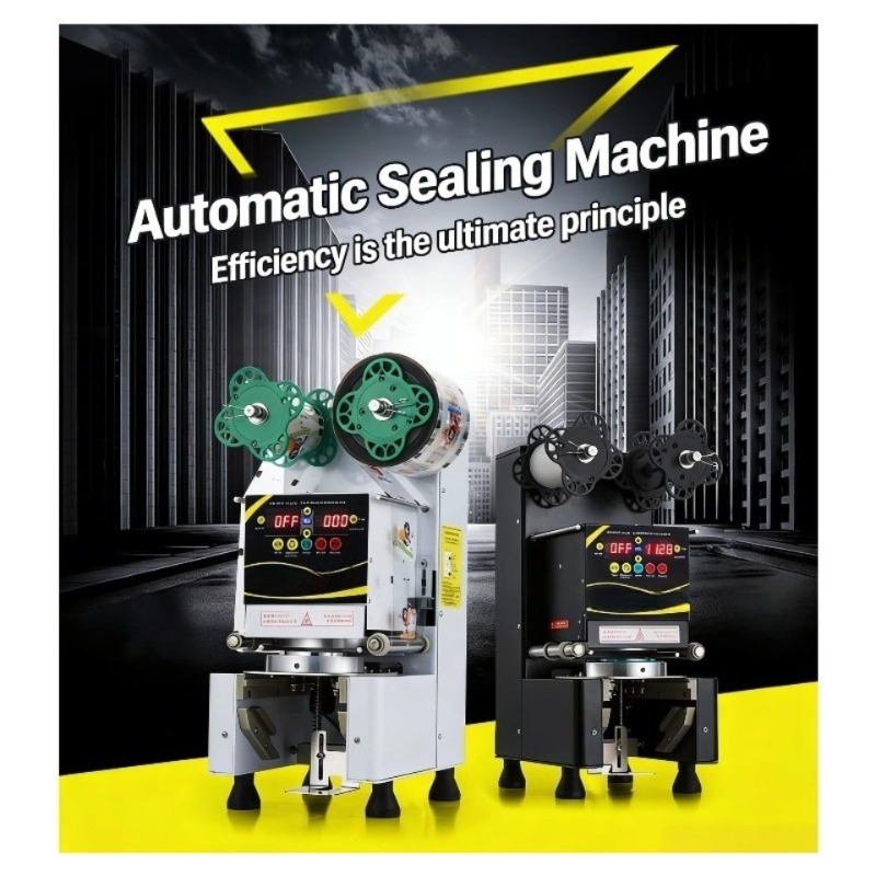Automatic Plastic Cup Sealing  - Coffee Tea Milk recension och pris