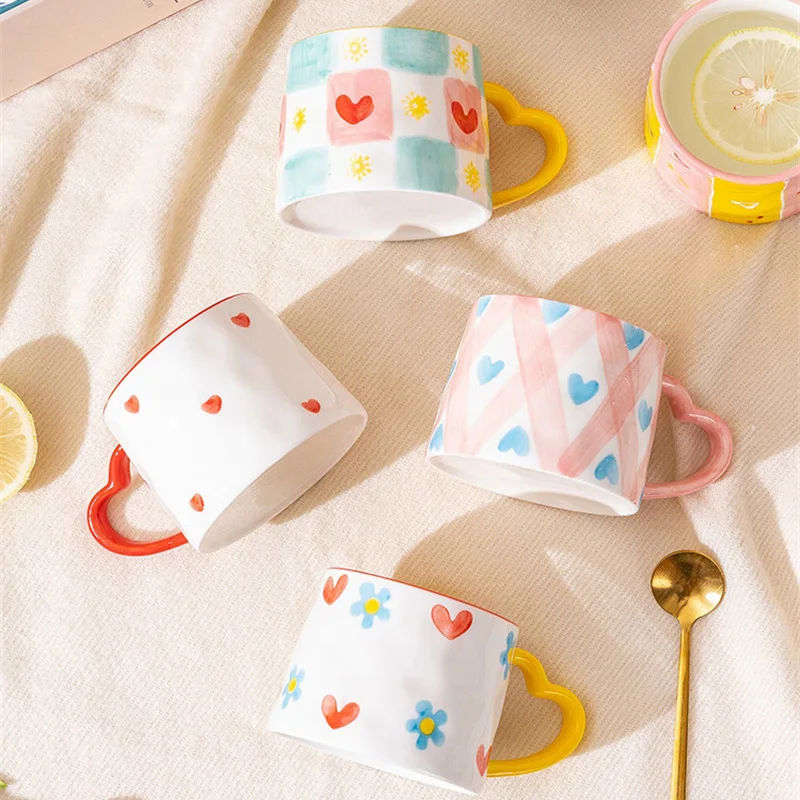 Ceramic Mug Creative Cute Hand - Coffee Tea Love recension och pris