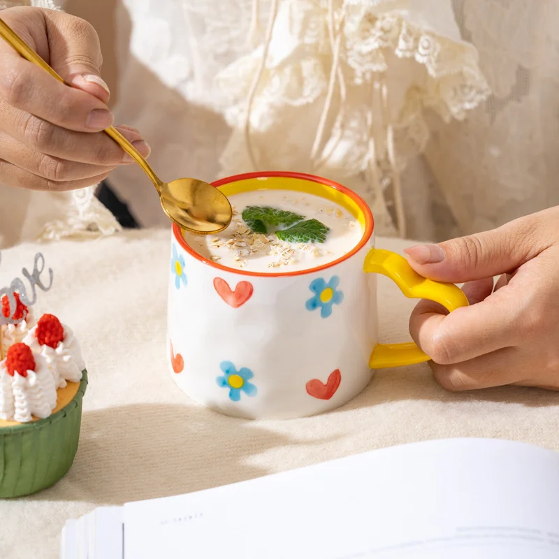 Ceramic Mug Creative Cute Hand - Coffee Tea Love recension och pris